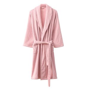 Pure cotton collar bathrobe bathrobe home clothing pajamas couple's water absorption and warmth